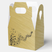 Ballotins Notes musicales Or brossé (Ouvert)