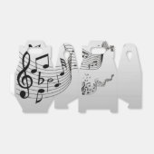 Ballotins Notes musicales sur Argent (Déplié)