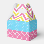 Ballotins Notre petite fête d'anniversaire rose et jaune sol (Arrière)