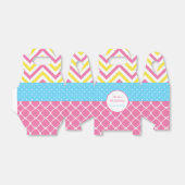 Ballotins Notre petite fête d'anniversaire rose et jaune sol (Déplié)