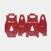 Ballotins Notre premier sapin rouge marié de Noël (Déplié)