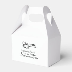 Ballotins Nourriture et boisson personnalisées avec nom