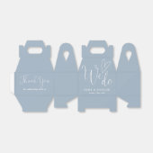 Ballotins Nous aimons Coeur Dusty Mariage bleu (Déplié)