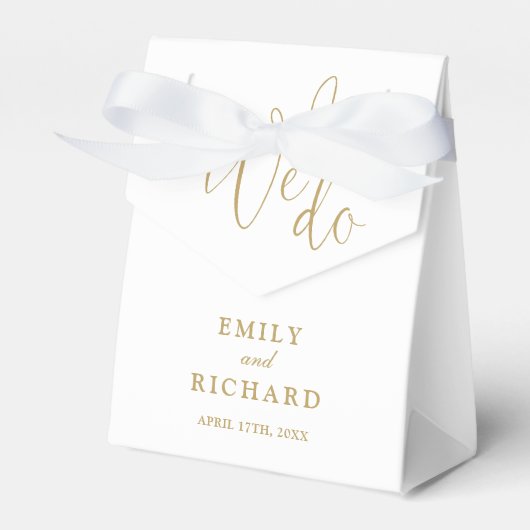 Ballotins Nous aimons Coeur Élégant Mariage Or Chic (Verso)