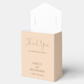 Ballotins Nous Aimons Coeur Soft Peach Mariage (Ouvert)