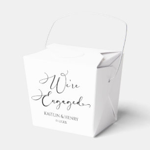 Ballotins Nous sommes engagés Elegant Minimalist Engagement 