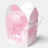 Ballotins Nous Sommes Sur Cloud Neuf Baby shower Rose (Ouvert)