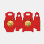 Ballotins Nouvel an chinois Dragon rouge d'or 2024 GFB (Déplié)