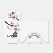 Ballotins Nouvel An chinois du Dragon et des fleurs rouges (Déplié)