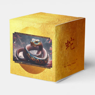 Ballotins Nouvel An chinois du Serpent 2025 Bois CFB2