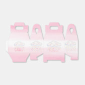 Ballotins Nuage bébé saupoudrer d'aquarelle rose merci (Déplié)