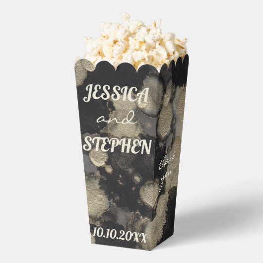 Ballotins Nuances de Noir et Nuages Dorés Boîtes Cadeau (Sauté)