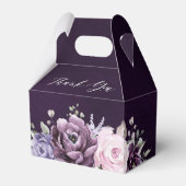 Ballotins Nuances de pourpre Dusty fleurit Fête des mariées  (Verso)