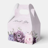 Ballotins Nuances de pourpre Dusty fleurit Fête des mariées  (Verso)