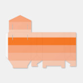 Ballotins Nuances de rayures orange (Déplié)