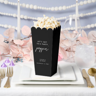 Ballotins Obtenons ce Parti Poppin Black Mariage Popcorn