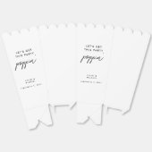 Ballotins Obtenons ce Parti Poppin Mariage Popcorn (Déplié)