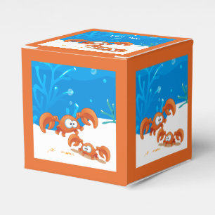 Ballotins Ocean Aquatic Cute Crab Party Favoriser Box