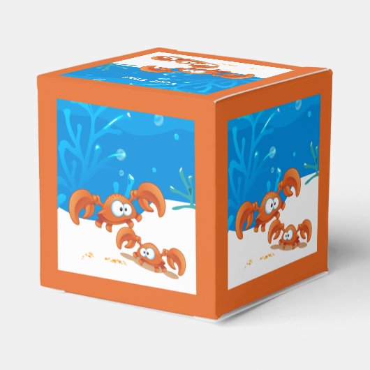 Ballotins Ocean Aquatic Cute Crab Party Favoriser Box (Arrière)
