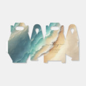 Ballotins Ocean Beach Blue Watercolor Été (Déplié)