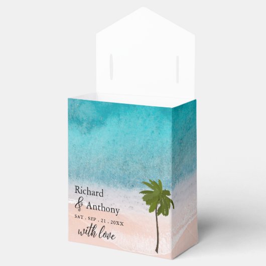 Ballotins Ocean Beach Palm Tree Mariage (Ouvert)