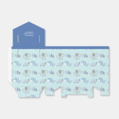 Ballotins Ocean Blue Grey Whale Ballotin de la vie marine (Déplié)