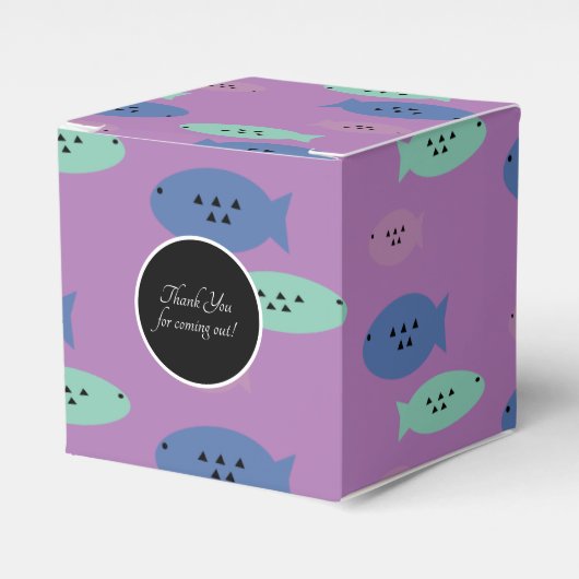 Ballotins Ocean Fish Party Favoriser Box (Verso)