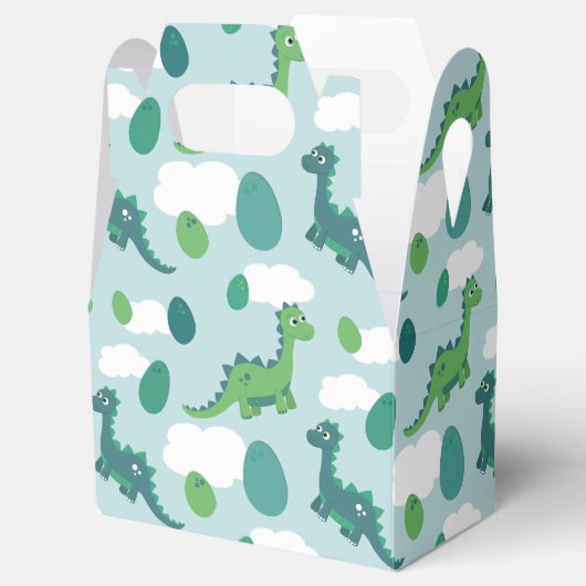 Ballotins OEufs de dinosaure bleu vert motif (Ouvert)