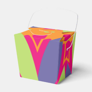 Ballotins Œuvre d'art à motif botanique rétro groovy