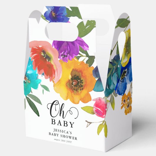 Ballotins Oh Baby Bright & Bold Florals Baby shower (Ouvert)