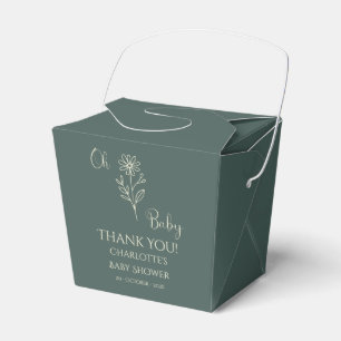 Ballotins Oh Baby Minimaliste Baby Shower Fleur Sauvage