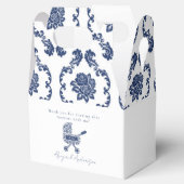 Ballotins Oh Baby Navy Damask Pram Baby shower (Ouvert)