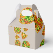 Ballotins Oh Baby Pizza Tomates Olivia Baby shower vert (Arrière)