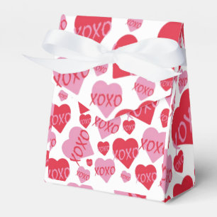 Ballotins Oh Baby rose rouge amoureux Baby shower blanc