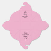 Ballotins Oh bébé ajouter nom baby shower date simple minimu (Déplié)