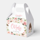 Ballotins Oh Bébé Hiver Blush Baby shower Floral rose (Arrière)