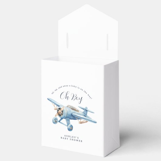 Ballotins Oh Boy! Adventure Awaits Airplane Boy Baby Shower (Ouvert)