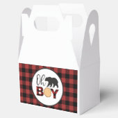 Ballotins Oh Boy Bear Buffalo Plaid Baby shower (Ouvert)