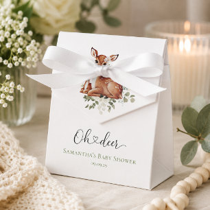 Ballotins Oh cerf aquarelle floral Baby Shower