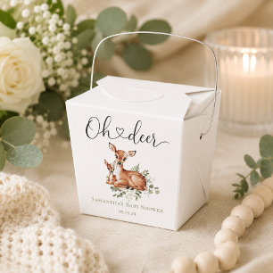 Ballotins Oh cerf aquarelle floral Baby Shower