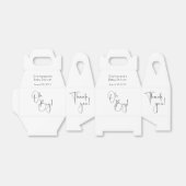 Ballotins Oh garçon Baby shower de script moderne Merci (Déplié)