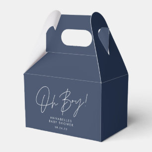 Ballotins oh garçon Baby shower script marine bleu élégant