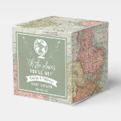 Ballotins "Oh les endroits où tu iras !" Baby shower Carte d (Verso)