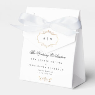 Ballotins oignon classique monogramme de crête d'or invité m