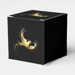 Ballotins Oiseau d'or sur Arrière - plan noir