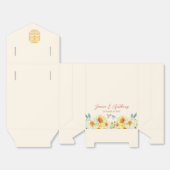 Ballotins Oiseau jaune bleu mariage chinois (Déplié)