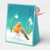 Ballotins Oiseau, nid, petits oeufs et gouttes de neige (Arrière)