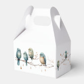 Ballotins Oiseaux de Whimsical sur Branches Baby shower Past (Arrière)