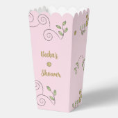 Ballotins Oiseaux d'or Baby shower rose (Verso)