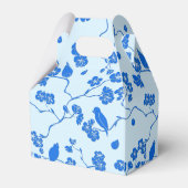 Ballotins Oiseaux en fleurs de cerisier bleu sur bleu (Arrière)